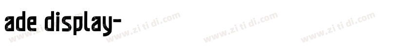 ade display字体转换